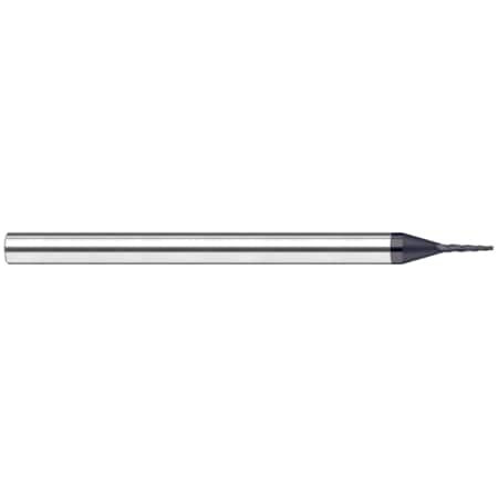 Miniature End Mill - Tapered - Square, 0.4000, Shank Dia.: 1/2